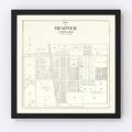Vintage Map of Bradner, Ohio 1912