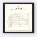 Vintage Map of Freeport, Ohio 1912