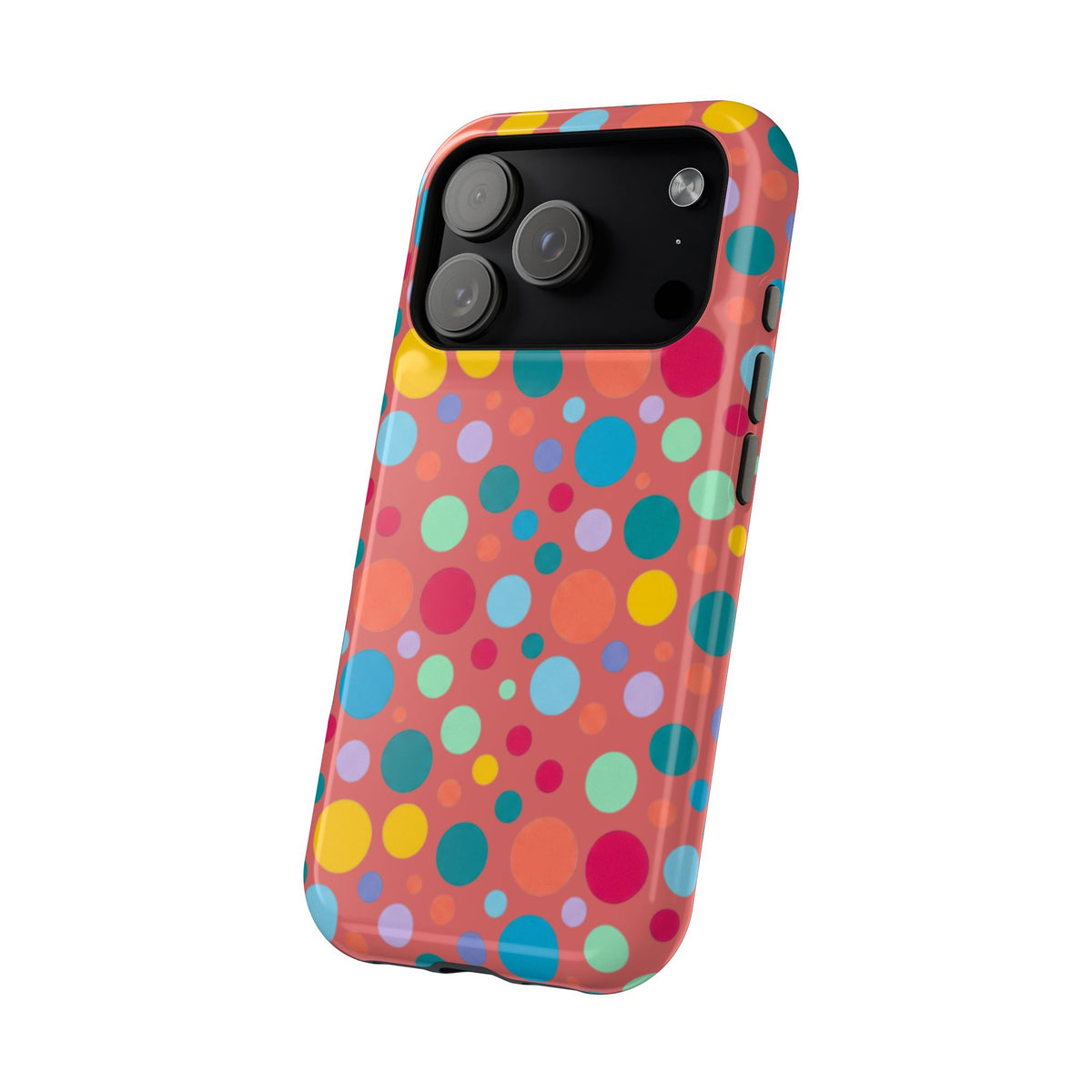 Colorful Polka Dot Magnetic Phone Case — Impact-Resistant, Vibrant Retro Dots