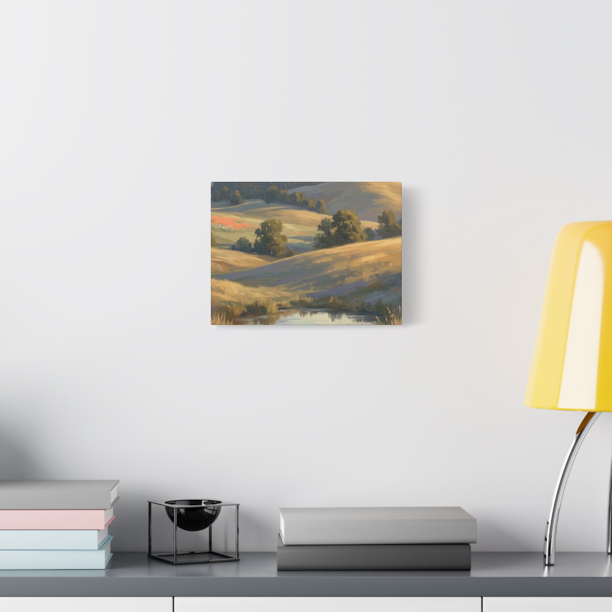 Coastal Cliff Canvas Wall Art — Lone Pine Seascape Matte Stretched Print