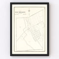 Vintage Map of West Millgrove, Ohio 1912