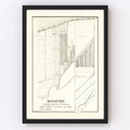 Vintage Map of Rossford, Ohio 1912