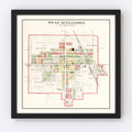 Vintage Map of West Alexandria, Ohio 1912