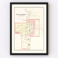 Vintage Map of West Elkton, Ohio 1912