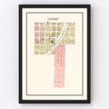 Vintage Map of Lugert, Oklahoma 1913