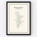 Vintage Map of Buena Vista, Ohio 1913