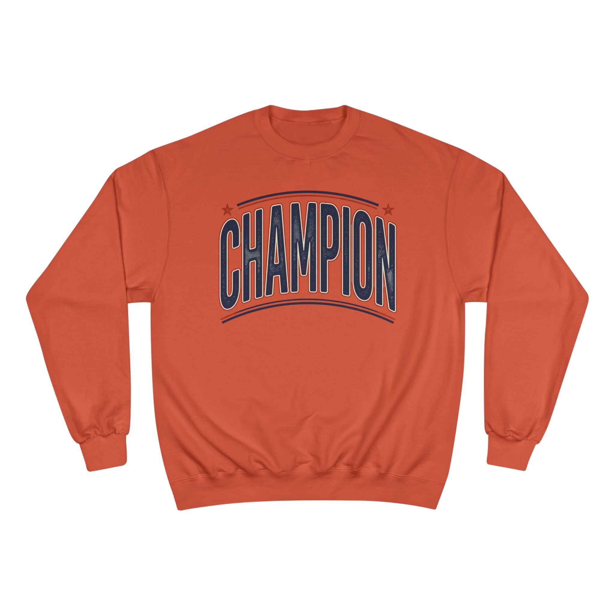 Champion Graphic Sweatshirt — Retro Arch Lettering Pullover
