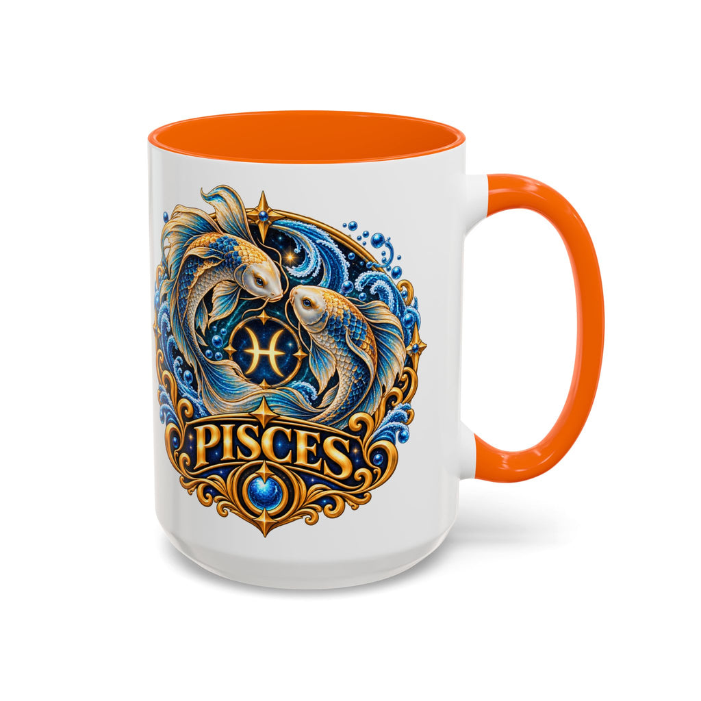 Pisces Zodiac Coffee Mug — Decorative Accent Astrology Mug (11/15oz)
