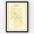 Vintage Map of Rockfield, Wisconsin 1915