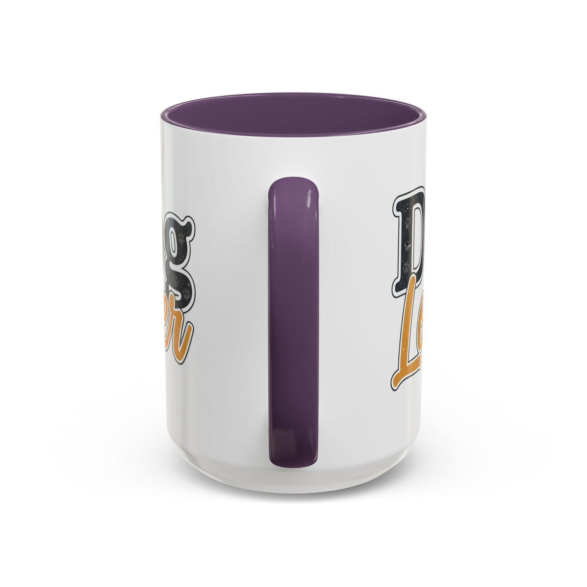 Dog Lover Accent Coffee Mug — 'Dog Lover' 11/15oz Ceramic Mug