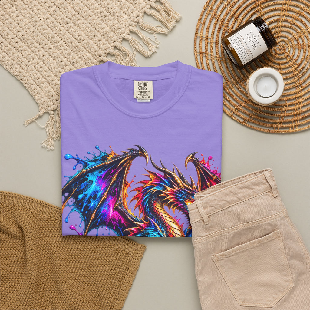 Vibrant Watercolor Dragon T-Shirt
