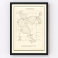 Vintage Lake Madison, MN Map 1921