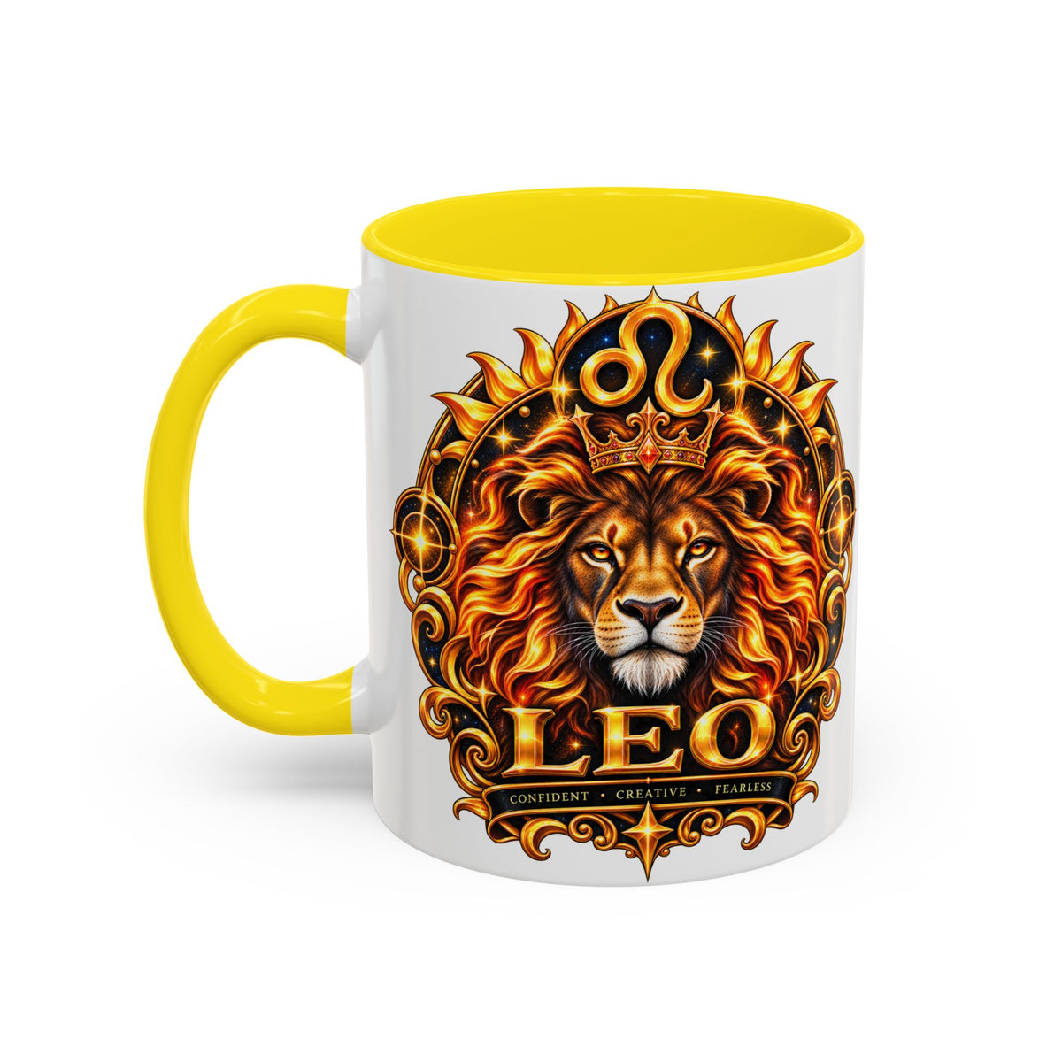 Leo Zodiac Lion Coffee Mug — Astrological Birthday Gift (11/15oz)