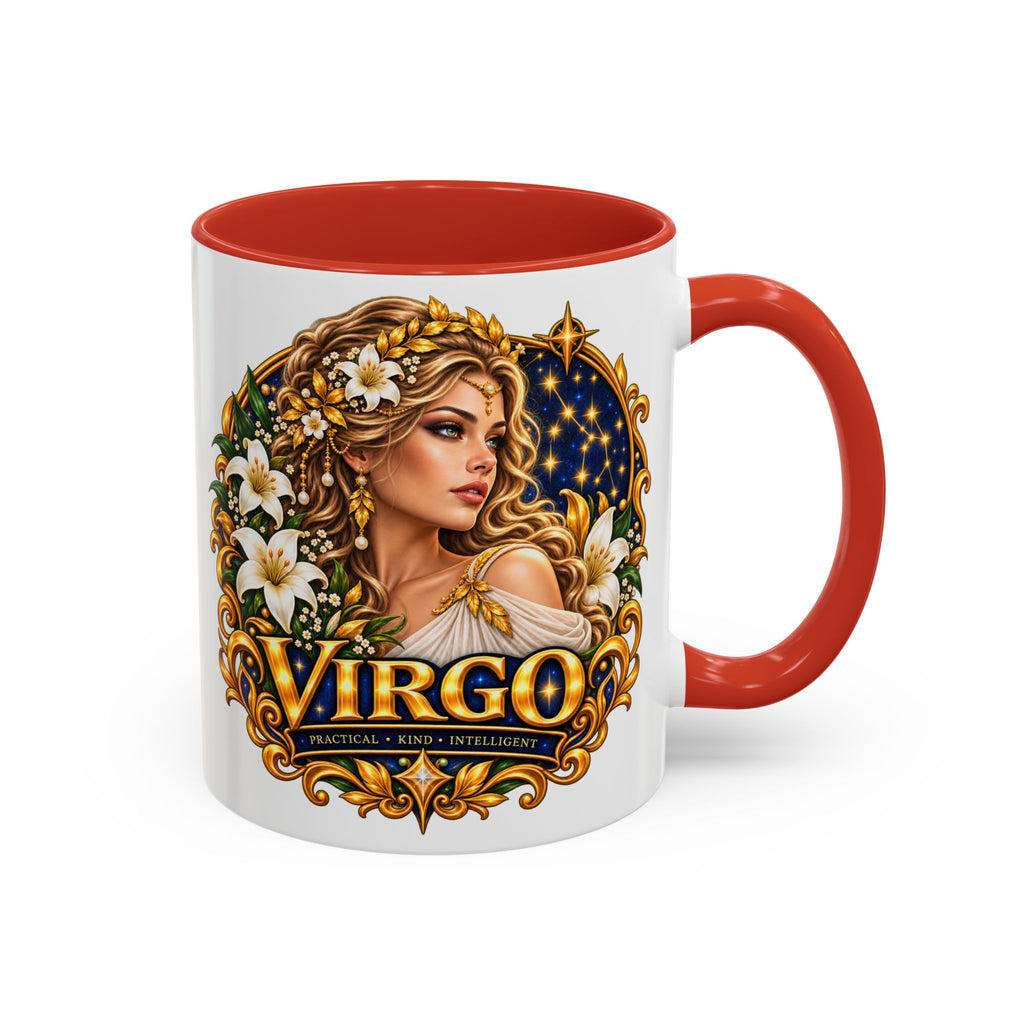 Virgo Zodiac Coffee Mug — Astrology Gift Mug (11/15oz)