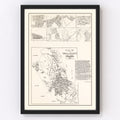 Vintage Map of Saugus, Massachusetts 1924