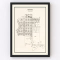 Vintage Map of Ottawa, Minnesota 1928