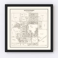 Vintage Map of Montgomery, Minnesota 1928
