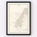 Vintage Map of Le Sueur, Minnesota 1928