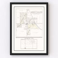 Vintage Map of Green Valley, Illinois 1929