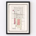 Vintage Map of Tremont, Illinois 1929