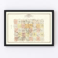Vintage Map of Becker County, Minnesota 1929