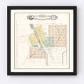 Vintage Map of Albany, Wisconsin 1931