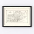 Vintage Map of Ray, North Dakota 1937