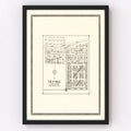 Vintage Map of Buford, North Dakota 1937