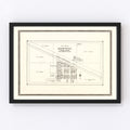 Vintage Map of Epping, North Dakota 1937