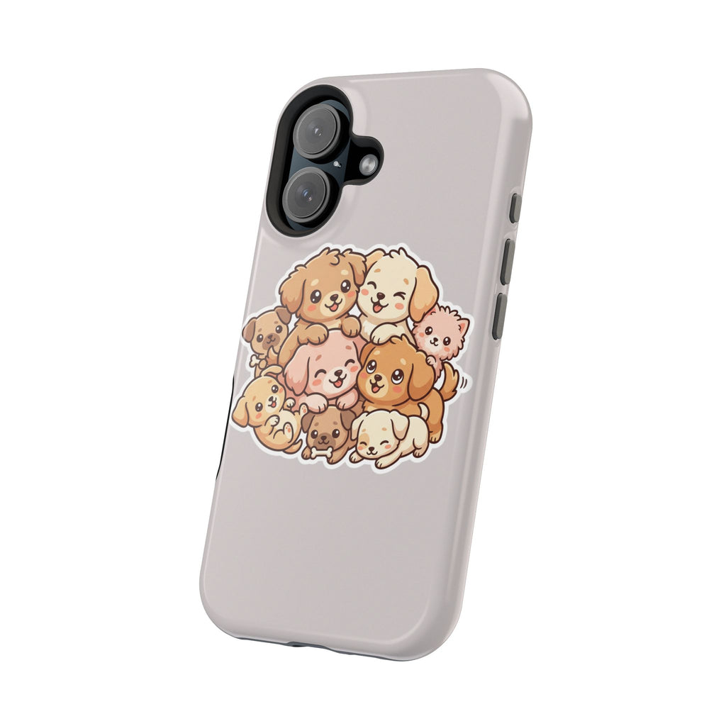 Cute Puppy Pile Magnetic Impact-Resistant Phone Case