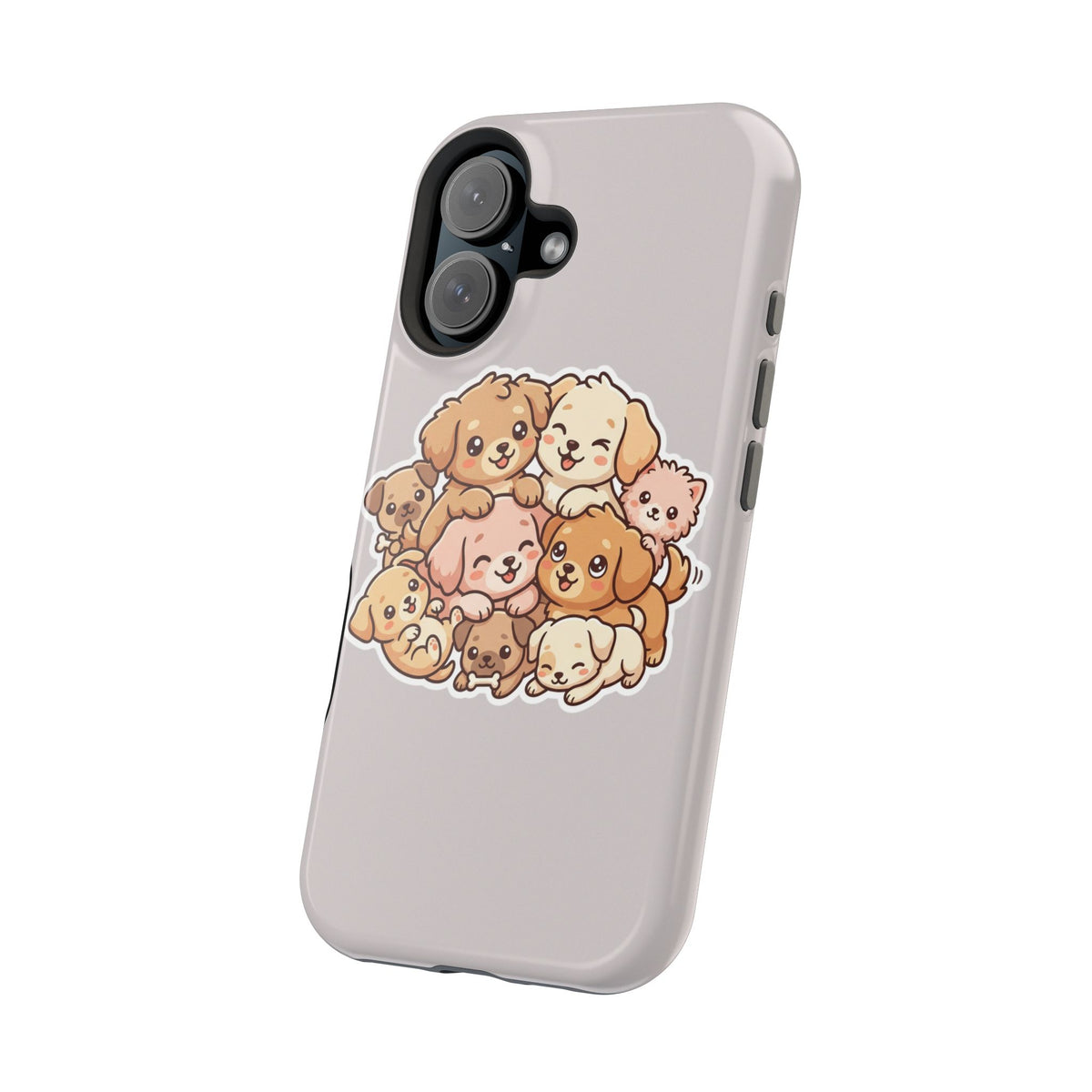 Cute Puppy Pile Magnetic Impact-Resistant Phone Case