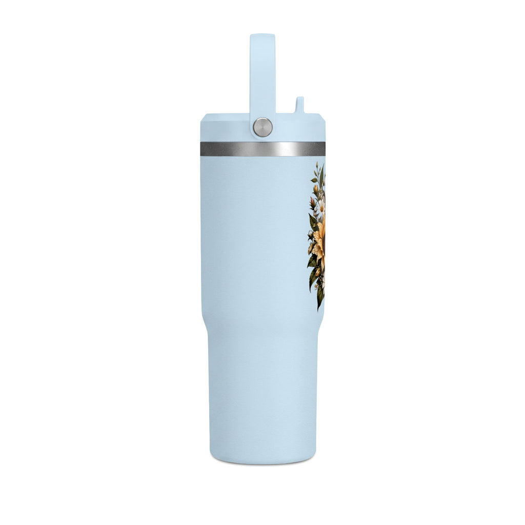 32oz Butterfly and Sunflower Floral Tumbler