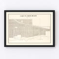 Vintage Map of Lake St Croix, Minnesota 1938