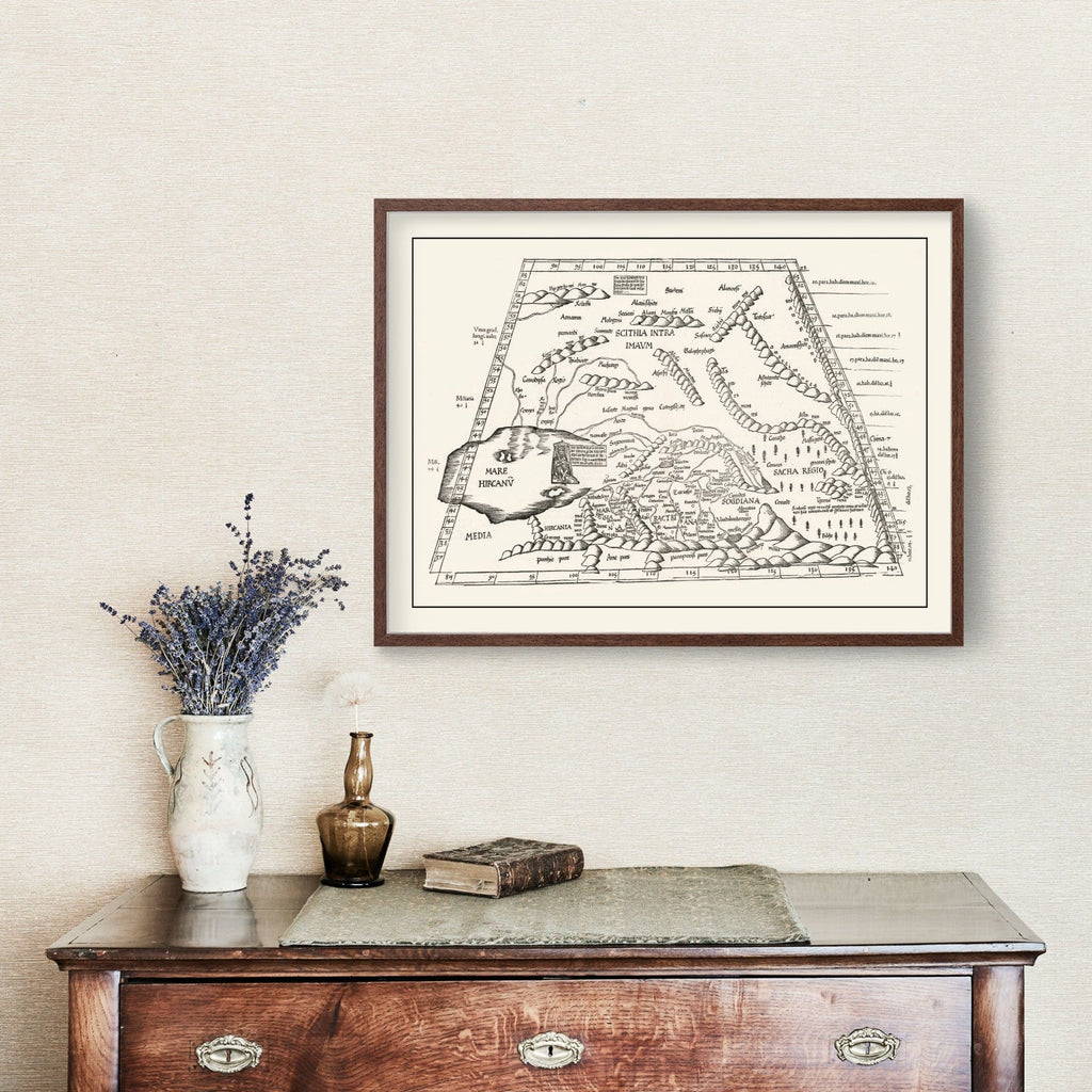 Vintage Silk Road Map 1522