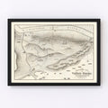 Vintage Valley Forge, PA Map 1877