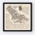 Vintage Map of Oakland, California 1920