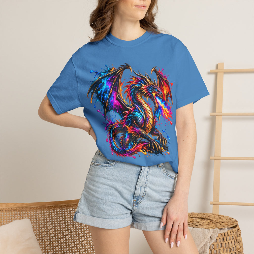 Vibrant Watercolor Dragon T-Shirt
