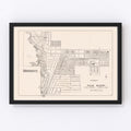 Vintage Map of Palm Desert, California 1946