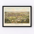 Vintage National Soldiers Home Map 1878