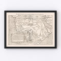 Vintage Africa Map 1574