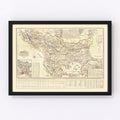 Vintage Balkans Map 1906