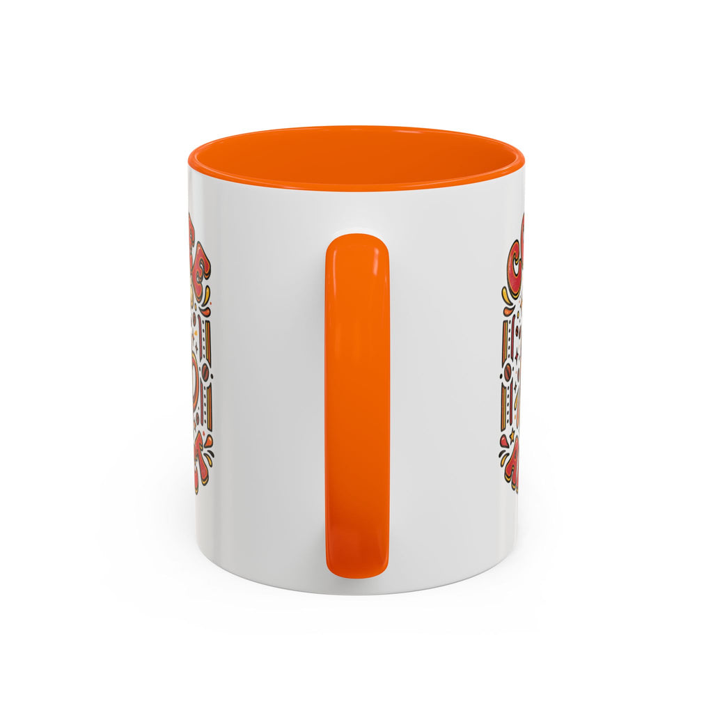 Coffee Addict Accent Mug — "Coffee Power" Retro Coffee Lover Gift (11oz/15oz)