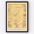 Vintage Map of Chitrakoot, India 1970
