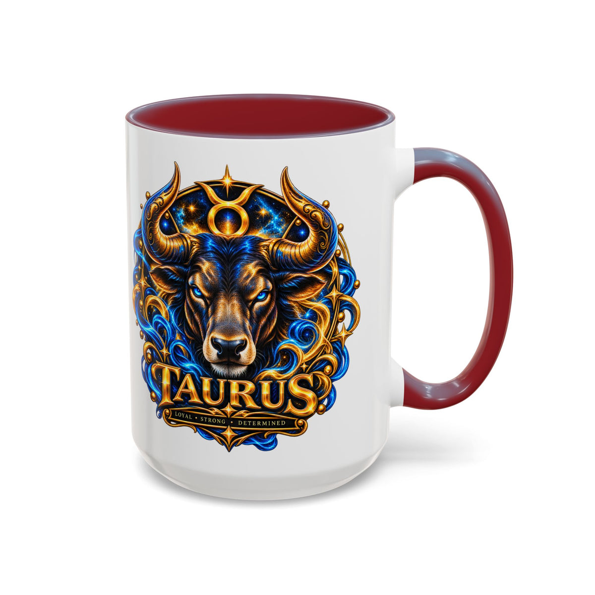 Taurus Coffee Mug — Zodiac Bull Accent Mug (11/15oz)