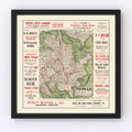 Vintage Map of Sydney, Australia 1925