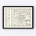 Vintage Greenwich Village New York City Map 1960