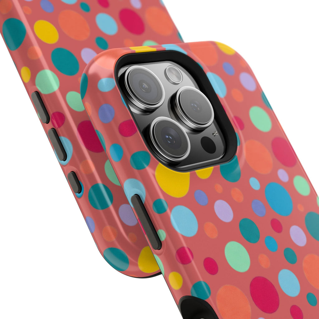 Colorful Polka Dot Magnetic Phone Case — Impact-Resistant, Vibrant Retro Dots