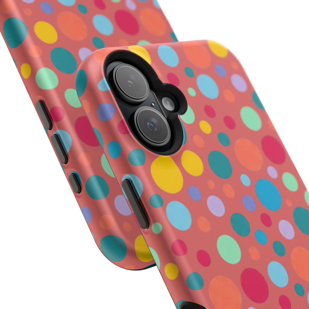 Colorful Polka Dot Magnetic Phone Case — Impact-Resistant, Vibrant Retro Dots