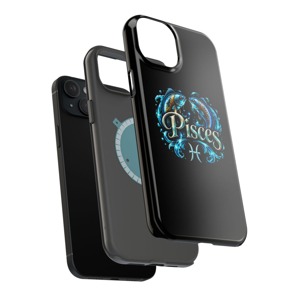 Pisces Magnetic Impact-Resistant Phone Case — Zodiac Fish Astrology Design