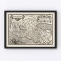 Vintage Israel / Palestine Map 1584